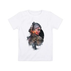 Детская футболка хлопок с принтом The Witcher 3 в Тюмени, 100% хлопок | круглый вырез горловины, полуприлегающий силуэт, длина до линии бедер | ведьмак