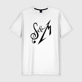 Мужская футболка премиум с принтом Metallica: S&M в Тюмени, 92% хлопок, 8% лайкра | приталенный силуэт, круглый вырез ворота, длина до линии бедра, короткий рукав | металлика