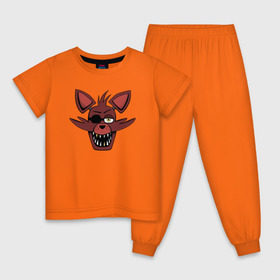 Детская пижама хлопок с принтом Foxy FNAF в Тюмени, 100% хлопок |  брюки и футболка прямого кроя, без карманов, на брюках мягкая резинка на поясе и по низу штанин
 | Тематика изображения на принте: 5 ночей с фредди | fnaf | foxy | фнаф