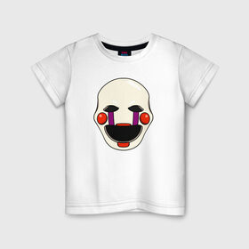 Детская футболка хлопок с принтом Puppet FNAF Марионетка в Тюмени, 100% хлопок | круглый вырез горловины, полуприлегающий силуэт, длина до линии бедер | fnaf | puppet | фнаф