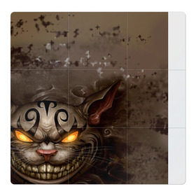 Магнитный плакат 3Х3 с принтом Чеширский кот в Тюмени, Полимерный материал с магнитным слоем | 9 деталей размером 9*9 см | кот | чеширский