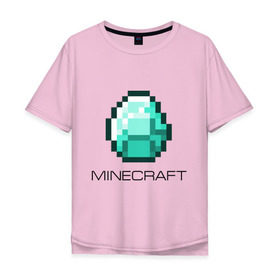 Мужская футболка хлопок Oversize с принтом Minecraft в Тюмени, 100% хлопок | свободный крой, круглый ворот, “спинка” длиннее передней части | boom | media | minecraft | игры | компьютерные игры | майнкрафт