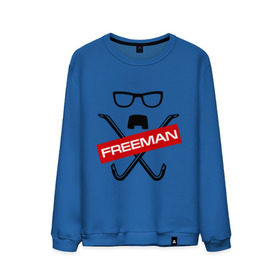 Мужской свитшот хлопок с принтом Freeman в Тюмени, 100% хлопок |  | freeman | half life | игра | халф лайф