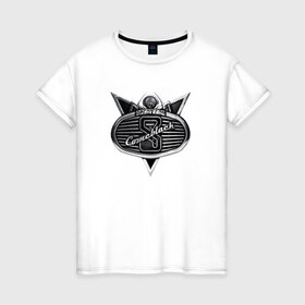 Женская футболка хлопок с принтом Comablack в Тюмени, 100% хлопок | прямой крой, круглый вырез горловины, длина до линии бедер, слегка спущенное плечо | rok | scorpions | скорпионс | скорпы