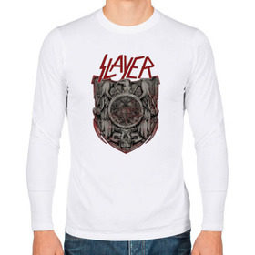 Мужской лонгслив хлопок с принтом Slayer в Тюмени, 100% хлопок |  | punk | slayer | метал