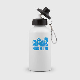 Бутылка спортивная с принтом Pink Floyd в Тюмени, металл | емкость — 500 мл, в комплекте две пластиковые крышки и карабин для крепления | 