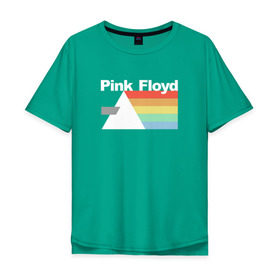 Мужская футболка хлопок Oversize с принтом Pink Floyd в Тюмени, 100% хлопок | свободный крой, круглый ворот, “спинка” длиннее передней части | pank | rok | пинк флойд)