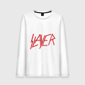 Мужской лонгслив хлопок с принтом Slayer logo в Тюмени, 100% хлопок |  | alternative rock | pank | punk | rock | slayer | альтернативный рок | метал | панк | рок | слаер | тяжелая музыка | хард рок | хеви метал