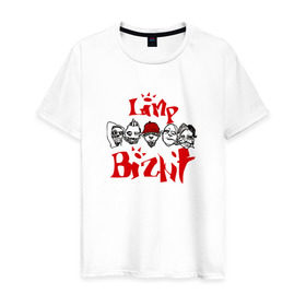 Мужская футболка хлопок с принтом Limp Bizkit в Тюмени, 100% хлопок | прямой крой, круглый вырез горловины, длина до линии бедер, слегка спущенное плечо. | limp bizkit | rock | лимп бизкит | рок | уэс борланд | фред дерст
