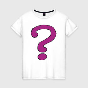 Женская футболка хлопок с принтом Риддлер Загадочник в Тюмени, 100% хлопок | прямой крой, круглый вырез горловины, длина до линии бедер, слегка спущенное плечо | риддлер загадочник gotham