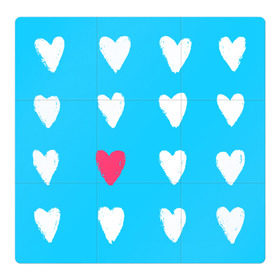 Магнитный плакат 3Х3 с принтом Hearts в Тюмени, Полимерный материал с магнитным слоем | 9 деталей размером 9*9 см | Тематика изображения на принте: love | любовь | мимими | сердечки