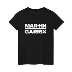 Женская футболка хлопок с принтом Martin Garrix в Тюмени, 100% хлопок | прямой крой, круглый вырез горловины, длина до линии бедер, слегка спущенное плечо | animals | dj | garrix | house | martin garrix