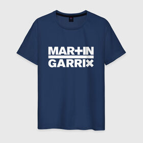 Мужская футболка хлопок с принтом Martin Garrix в Тюмени, 100% хлопок | прямой крой, круглый вырез горловины, длина до линии бедер, слегка спущенное плечо. | animals | dj | garrix | house | martin garrix