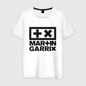 Мужская футболка хлопок с принтом Martin Garrix в Тюмени, 100% хлопок | прямой крой, круглый вырез горловины, длина до линии бедер, слегка спущенное плечо. | animals | dj | garrix | house | martin garrix