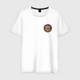 Мужская футболка хлопок с принтом Стройбат в Тюмени, 100% хлопок | прямой крой, круглый вырез горловины, длина до линии бедер, слегка спущенное плечо. | армия | молоток | служба | солдаты