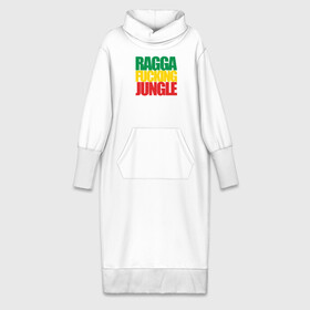 Платье удлиненное хлопок с принтом Ragga Fucking Jungle в Тюмени,  |  | jungle | днб | рагга | рагга джангл (ragga jungle)  джангл с более выраженным влиянием ямайской музыкальной культуры.ragga jungle
