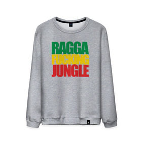Мужской свитшот хлопок с принтом Ragga Fucking Jungle в Тюмени, 100% хлопок |  | jungle | днб | рагга | рагга джангл (ragga jungle)  джангл с более выраженным влиянием ямайской музыкальной культуры.ragga jungle