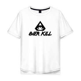 Мужская футболка хлопок Oversize с принтом Overkill в Тюмени, 100% хлопок | свободный крой, круглый ворот, “спинка” длиннее передней части | metall | overkilloverkill | trash | металл | трэш