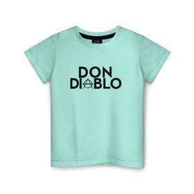 Детская футболка хлопок с принтом Don Diablo в Тюмени, 100% хлопок | круглый вырез горловины, полуприлегающий силуэт, длина до линии бедер | Тематика изображения на принте: dj | don diablo | house | хаус