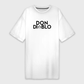 Платье-футболка хлопок с принтом Don Diablo в Тюмени,  |  | dj | don diablo | house | хаус