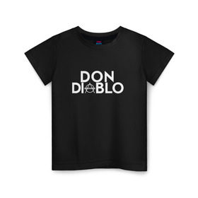 Детская футболка хлопок с принтом Don Diablo в Тюмени, 100% хлопок | круглый вырез горловины, полуприлегающий силуэт, длина до линии бедер | dj | don diablo | house | хаус