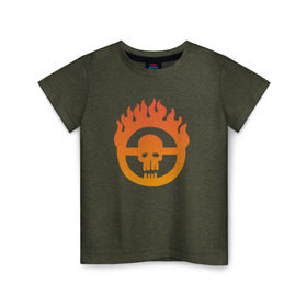 Детская футболка хлопок с принтом MAD MAX: FURY ROAD в Тюмени, 100% хлопок | круглый вырез горловины, полуприлегающий силуэт, длина до линии бедер | Тематика изображения на принте: 