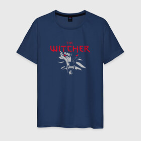 Мужская футболка хлопок с принтом The Witcher 3 в Тюмени, 100% хлопок | прямой крой, круглый вырез горловины, длина до линии бедер, слегка спущенное плечо. | Тематика изображения на принте: the witcher | the witcher 3 | компьютерные игры