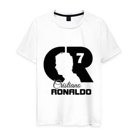 Мужская футболка хлопок с принтом Ronaldo в Тюмени, 100% хлопок | прямой крой, круглый вырез горловины, длина до линии бедер, слегка спущенное плечо. | cristiano | real madrid | ronaldo | кристиано роналдо | криштиану | криштиану роналду | реал мадрид | роналду | рональдо | спорт | футбол