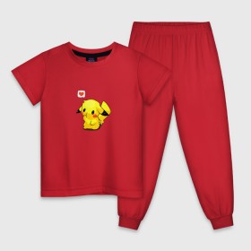 Детская пижама хлопок с принтом покемон в Тюмени, 100% хлопок |  брюки и футболка прямого кроя, без карманов, на брюках мягкая резинка на поясе и по низу штанин
 | покемонпокемон
