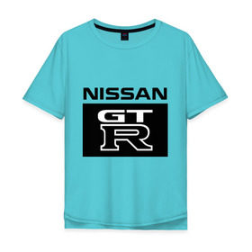 Мужская футболка хлопок Oversize с принтом Nissan gtr в Тюмени, 100% хлопок | свободный крой, круглый ворот, “спинка” длиннее передней части | gtr | nissan | авто | гтр | нисан