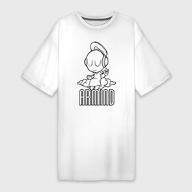 Платье-футболка хлопок с принтом Armind в Тюмени,  |  | Тематика изображения на принте: armin van buuren | armind | asot | trance