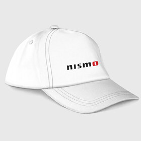 Бейсболка с принтом Nismo в Тюмени, 100% хлопок | классический козырек, металлическая застежка-регулятор размера | Тематика изображения на принте: nismo | nissan | авто | лого | низмо | нисан