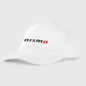 Детская бейсболка с принтом Nismo в Тюмени, 100% хлопок | классический козырек, металлическая застежка-регулятор размера | Тематика изображения на принте: nismo | nissan | авто | лого | низмо | нисан