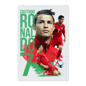 Магнитный плакат 2Х3 с принтом Ronaldo в Тюмени, Полимерный материал с магнитным слоем | 6 деталей размером 9*9 см | роналдо