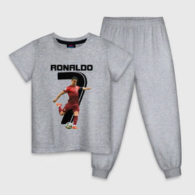 Детская пижама хлопок с принтом Ronaldo в Тюмени, 100% хлопок |  брюки и футболка прямого кроя, без карманов, на брюках мягкая резинка на поясе и по низу штанин
 | роналдо