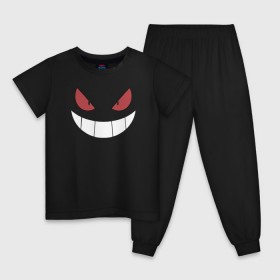 Детская пижама хлопок с принтом Gangar в Тюмени, 100% хлопок |  брюки и футболка прямого кроя, без карманов, на брюках мягкая резинка на поясе и по низу штанин
 | gangar гангар покемон pokemon