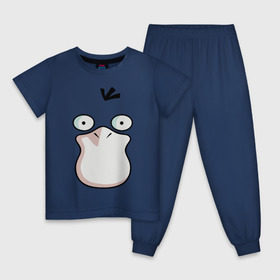 Детская пижама хлопок с принтом Psyduck в Тюмени, 100% хлопок |  брюки и футболка прямого кроя, без карманов, на брюках мягкая резинка на поясе и по низу штанин
 | psyduck pokemon покемон псайдак
