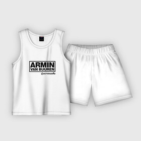 Детская пижама с шортами хлопок с принтом Armin van Buuren в Тюмени,  |  | armada | armin van buuren | trance | армин