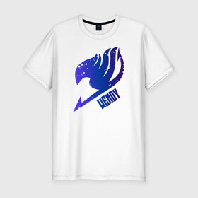 Мужская футболка премиум с принтом Венди в Тюмени, 92% хлопок, 8% лайкра | приталенный силуэт, круглый вырез ворота, длина до линии бедра, короткий рукав | fairytail | венди | лого | хвост феи | эмблема