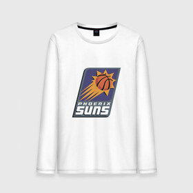 Мужской лонгслив хлопок с принтом NBA Phoenix Suns в Тюмени, 100% хлопок |  | Тематика изображения на принте: 