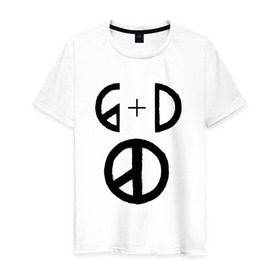Мужская футболка хлопок с принтом G Dragon в Тюмени, 100% хлопок | прямой крой, круглый вырез горловины, длина до линии бедер, слегка спущенное плечо. | big bang | g dragon | k pop | биг бенг | кей поп | корея