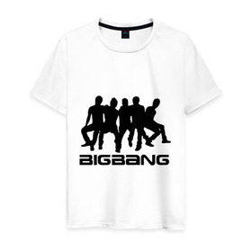 Мужская футболка хлопок с принтом Big bang в Тюмени, 100% хлопок | прямой крой, круглый вырез горловины, длина до линии бедер, слегка спущенное плечо. | 