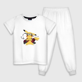 Детская пижама хлопок с принтом Пика пика в Тюмени, 100% хлопок |  брюки и футболка прямого кроя, без карманов, на брюках мягкая резинка на поясе и по низу штанин
 | 