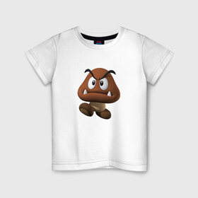 Детская футболка хлопок с принтом GOOMBA Gaming в Тюмени, 100% хлопок | круглый вырез горловины, полуприлегающий силуэт, длина до линии бедер | Тематика изображения на принте: dota | dota 2 | goomba gaming | logo | дота | лого