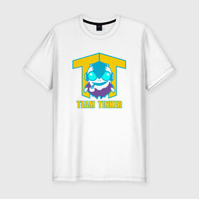 Мужская футболка премиум с принтом Team Tinker в Тюмени, 92% хлопок, 8% лайкра | приталенный силуэт, круглый вырез ворота, длина до линии бедра, короткий рукав | dota | dota 2 | logo | team tinker | дота | лого