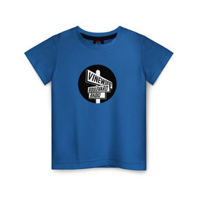 Детская футболка хлопок с принтом Vinewood Boulevard Radio в Тюмени, 100% хлопок | круглый вырез горловины, полуприлегающий силуэт, длина до линии бедер | gtav | radio | vbr | радио в grand theft auto: 5grandtheftauto
