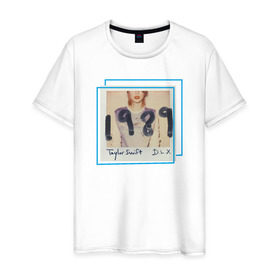 Мужская футболка хлопок с принтом ТС 1989 в Тюмени, 100% хлопок | прямой крой, круглый вырез горловины, длина до линии бедер, слегка спущенное плечо. | 1989 | taylor swift | музыка | тэйлор свифт
