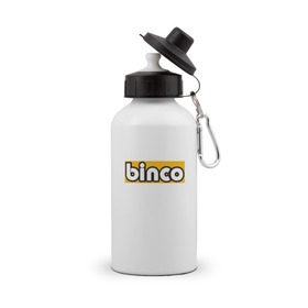 Бутылка спортивная с принтом Binco в Тюмени, металл | емкость — 500 мл, в комплекте две пластиковые крышки и карабин для крепления | binco | gta | gta 5 | gta v | san andreas | гта | игры
