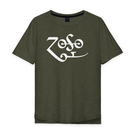Мужская футболка хлопок Oversize с принтом Led Zeppelin в Тюмени, 100% хлопок | свободный крой, круглый ворот, “спинка” длиннее передней части | led zeppelin music лэд зепплин