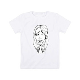 Детская футболка хлопок с принтом Упоротость в Тюмени, 100% хлопок | круглый вырез горловины, полуприлегающий силуэт, длина до линии бедер | jenna | дженна марблс | упоротая дженнаjenna marbles